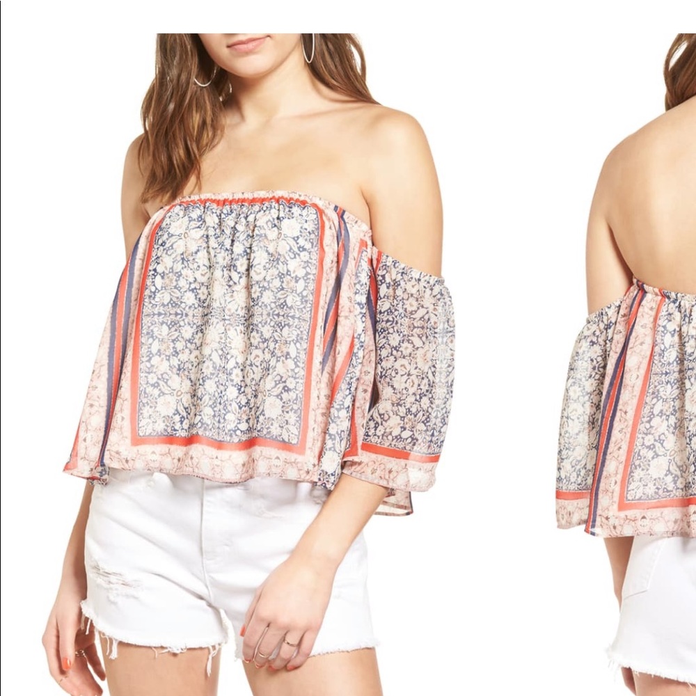Socialite off the shoulder top